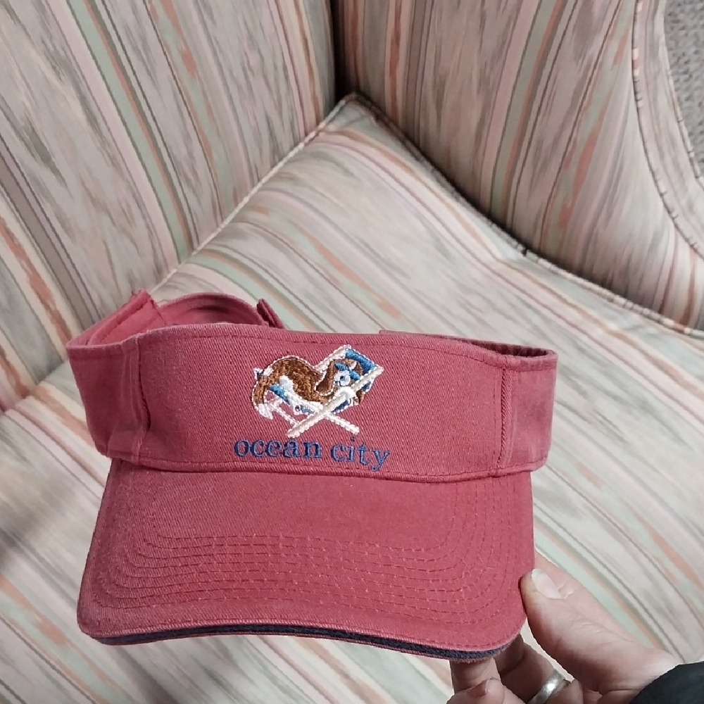 New Vibe Red Ocean City Visor